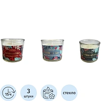 Набор свечей новогодний 3 шт AH01004