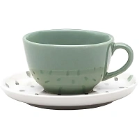 Чайная пара FLAT Shape SAMAMBAIA (чаш200мл,блюд14см)Oxford 136232,AO04-1C01