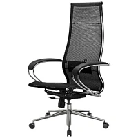 Кресло для руководителя Ergolife чёрное (сетка, металл)