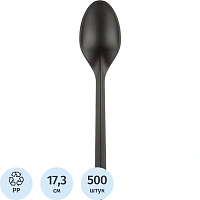 Ложка однор.столов. ПП набор 1/1 черн.в инд.уп., 500 шт/кор (H11-016)