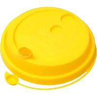 Крышка д/стакана с питейн.ПП d-90мм матовый/жел., 1000 шт/кор (3001М/Ж)