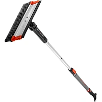 Щетка для снега со скреб. и водосг. телеск, повор. Stels 92-133см 55299