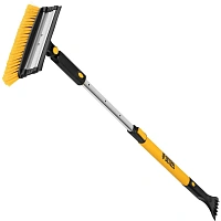 Щетка со скреб, телескоп, поворотная, водосгон Denzel 90-120см 55308