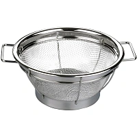 Дуршлаг 22,5 см сито нерж. на подставке круглый 2 ручки h10 см