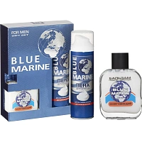Подарочный набор Blue Marine Бальзам п/бритья 100 + Пена д/бритья 200мл муж