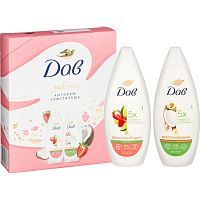 Подарочный набор Дав Фруктовое настроение женский 2 геля для душа