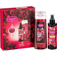 Подарочный набор Camay женский гель для душа и спрей-мист для тела и волос