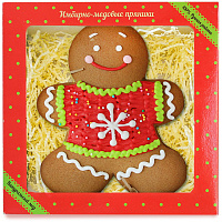 Пряник Пряничный человечек Пекарня Sofi имбирно-медовый в коробке, 140г