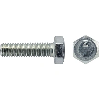 Болт DIN933 с шестигр. головкой оцин.М6х25 (70 шт/уп) Zitar (105202)