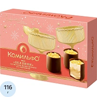 Конфеты шоколадные Комильфо Беллини со вкусом шампанского и с персиком 116 г