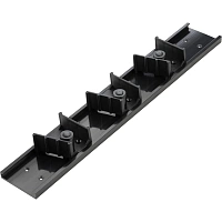 Держатель инвентаря SYR настенный и 3 ролика-зажима черный_ДДП