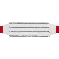 Насадка МОП плоский SYR 40 см  с абразивом 100% микрофибра красный_ДДП