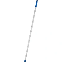 Рукоятка (ручка) для инвентаря SYR 135 см алюминий d36 мм синяя (с резьбой, с отверстием для подвешивания)