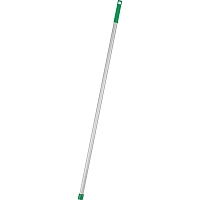 Рукоятка (ручка) для инвентаря SYR 135 см алюминий d36 мм зелёная (с резьбой, с отверстием для подвешивания)