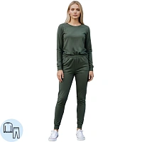 Белье нательное трикотаж женское летнее цв.олива (р60-62)р158-164