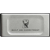 Портативный SSD Kingston External SSD XS2000,1000GB,Type-C,USB 3.2,Silver