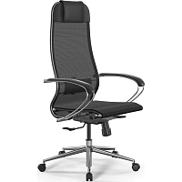 Кресло для руководителя Ergolife Set 12 чёрное (сетка, металл)