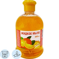 Мыло жидкое НАРОДНОЕ Апельсин 500 мл флип-топ