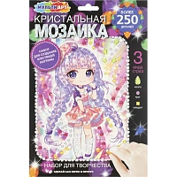 Мозаика кристальна 17x23 см Милашка Аниме, набор МУЛЬТИ АРТ CRYST-PINTAN