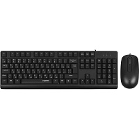 Комплект проводной клавиатура и мышь Rapoo X130PRO