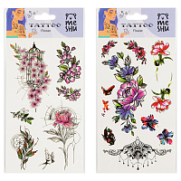 Наклейка-тату MESHU "Flower", 22*10см, инд. уп., европодвес фото Наклейка-тату MESHU "Flower", 22*10см, инд. уп., европодвес
