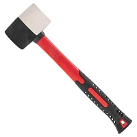 Киянка резиновая 225 г, черно-бел резина, фиберглас. рук. KRANZ KR-12-8152