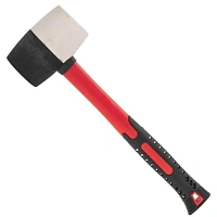 Киянка резиновая 450 г, черно-бел резина, фиберглас. рук. KRANZ KR-12-8153