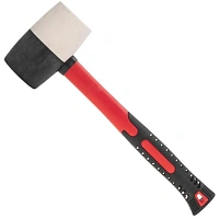 Киянка резиновая 680 г, черно-бел резина, фиберглас. рук. KRANZ KR-12-8154