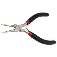 Круглогубцы Мини 120мм никел., авторазжим, обливные рукоятки REXANT 12-4606