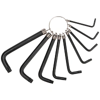 Набор ключей имбус. TORX KRANZ T10-T50 CrV 9 шт, оксид, кольцо KR-12-5203