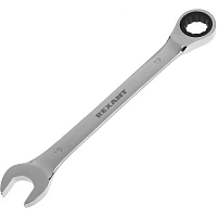 Ключ комбинированный трещоточный 19мм, CrV, зеркальн. хром REXANT 12-5813-1