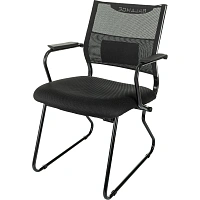 Конференц-кресло VB_Бюрократ CH Balance-Av сетка/ткань,полозья металл черн