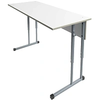 Парта MET_Школа Стол 2-м 3-7 гр. р белый/серый НОВ