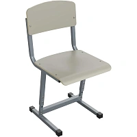 Стул ученический MET_Комус Мебель 5-7р.г. (4-6р.г) серый/серый НОВ
