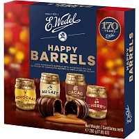Набор шоколадных конфет Happy barrels из темн шок с ликерной начинкой, 200г