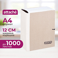 Папка архивная на 4-х завязках Attache А4 120 мм крафт-бумага/коленкор до 1000 листов фото Папка архивная на 4-х завязках Attache А4 120 мм крафт-бумага/коленкор до 1000 листов