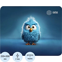 Коврик для мыши Cactus Bird 220x180x2мм (CS-MP-P13XS)
