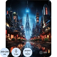 Коврик для мыши Cactus City 300x250x3мм (CS-MPC-D05M)