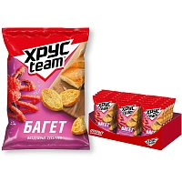 Сухарики Хрустим Крекер багет королевский краб (24 штуки по 60 г)