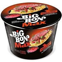 Лапша Биг Бон с соусом говядина гриль, 95гx24шт