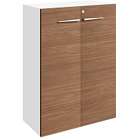 Шкаф Linkor средний орех линк/бел 147H202