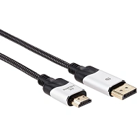 Кабель -переходник DisplayPort M-> HDMI M 4K@60Hz 1.8m VCOM (CG608M-1.8M)