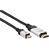 Кабель -переходник miniDisplayPort M-> HDMI M 4K@60Hz 1.8m VCOM(CG615M-1.8)