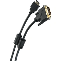 Кабель HDMI to DVI-D (19M -25M) 2м, 2 фильтра TV-COM <LCG135F-2M
