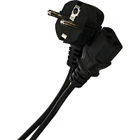 Кабель комп -> розет 220V (угловая Евровилка) 3Gx0,5mm2 3м iOpen ACE021-3M