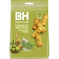 Хлебцы мини Baker House Итальянские прованские травы, 110г