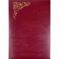 Папка Адресная б/в бордо 15А001 Виньетка/10/ 15А001_б
