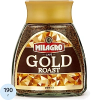 Кофе Milagro Gold Roast растворимый, стеклянная банка, 190г