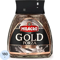 Кофе Milagro Gold Forza растворимый, стеклянная банка, 180г