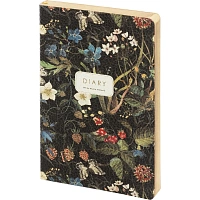 Ежедневник недатированный Bruno Visconti Лесные ягоды искусственная кожа А5 128 листов с рисунком (золотистый обрез, 3-743/17)